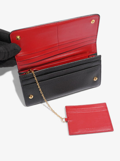 Prada Long Wallet Black Saffiano Leather
