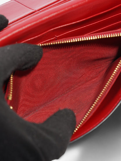 Prada Long Wallet Black Saffiano Leather