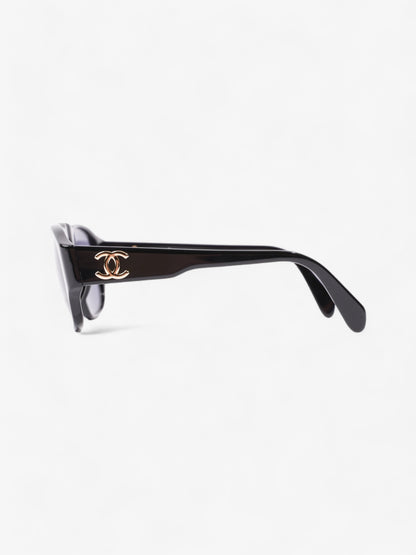 Chanel Coco Mark Sunglasses Black Acetate 130mm