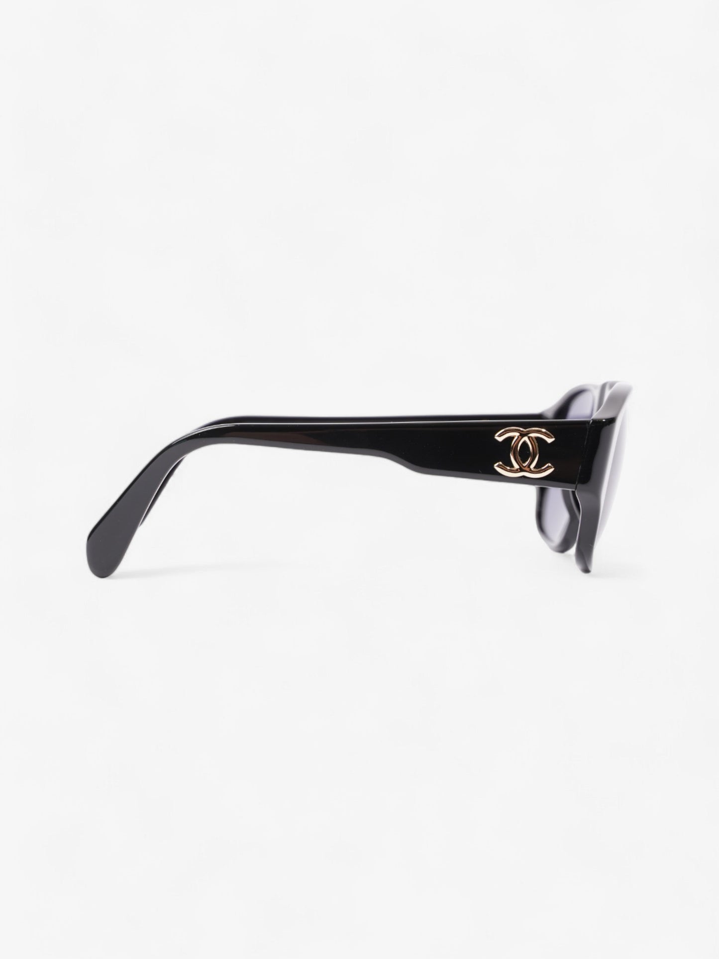 Chanel Coco Mark Sunglasses Black Acetate 130mm