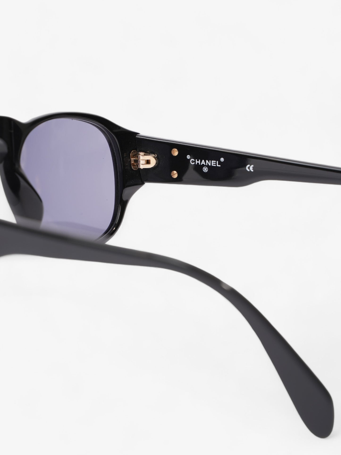 Chanel Coco Mark Sunglasses Black Acetate 130mm
