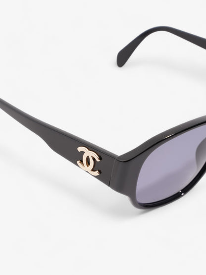 Chanel Coco Mark Sunglasses Black Acetate 130mm