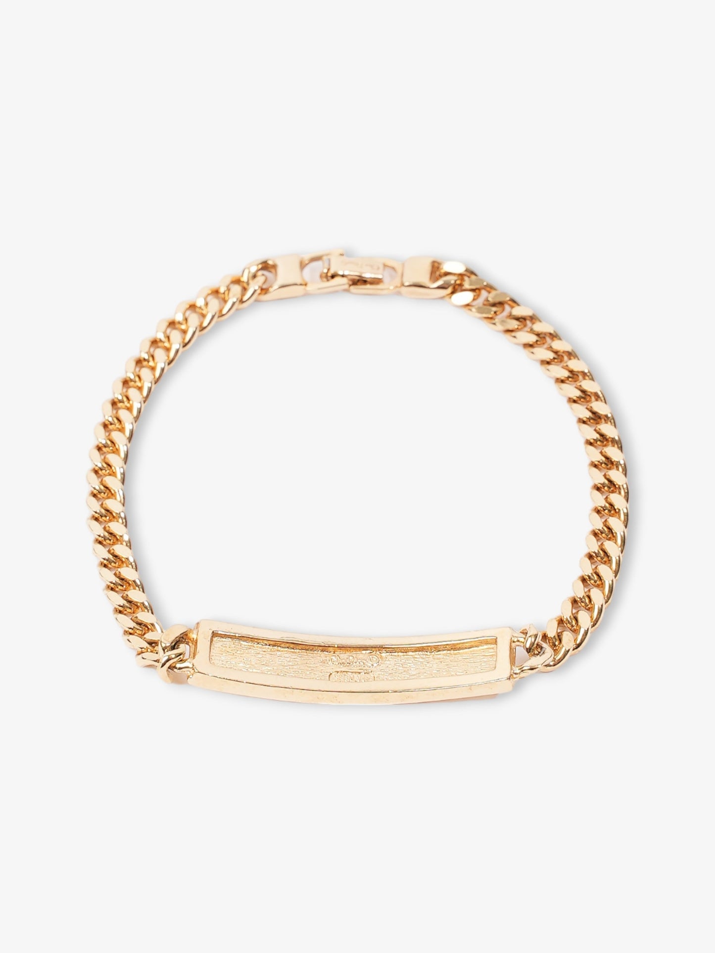 Christian Dior CD Logo Bracelet Gold Base Metal