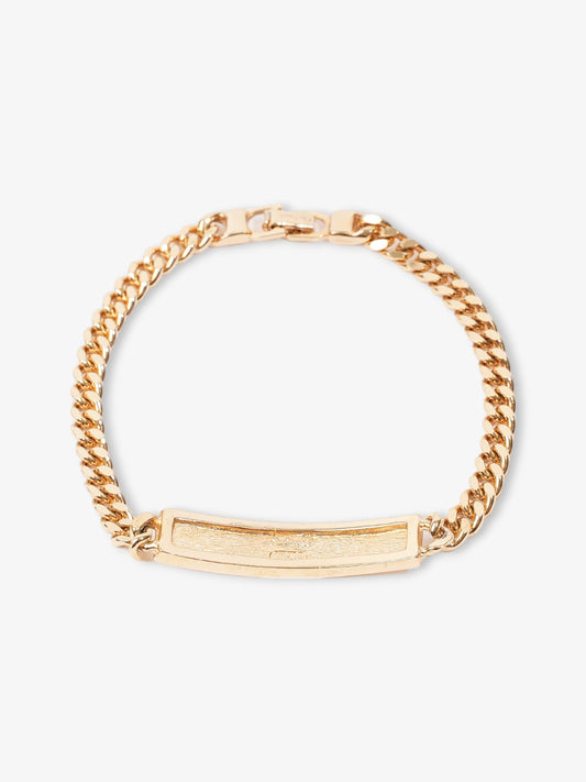 Christian Dior CD Logo Bracelet Gold Base Metal