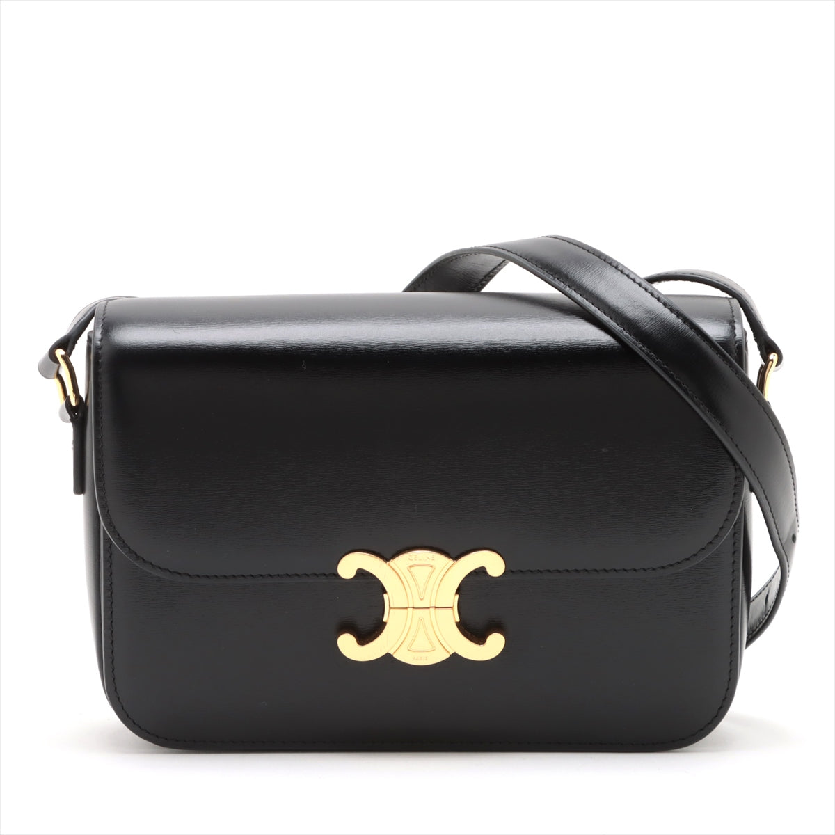 Celine Triomphe Classique Crossbody Bag medium Black