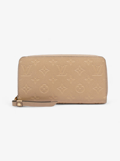 Louis Vuitton Zippy Wallet Beige Empreinte Leather