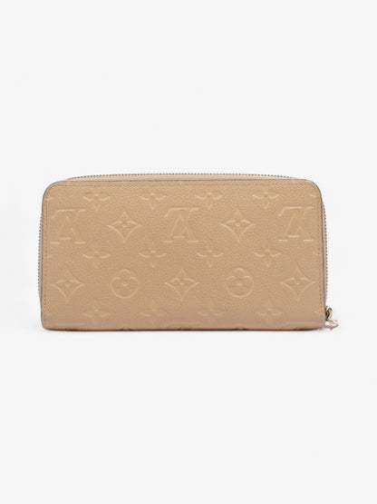 Louis Vuitton Zippy Wallet Beige Empreinte Leather