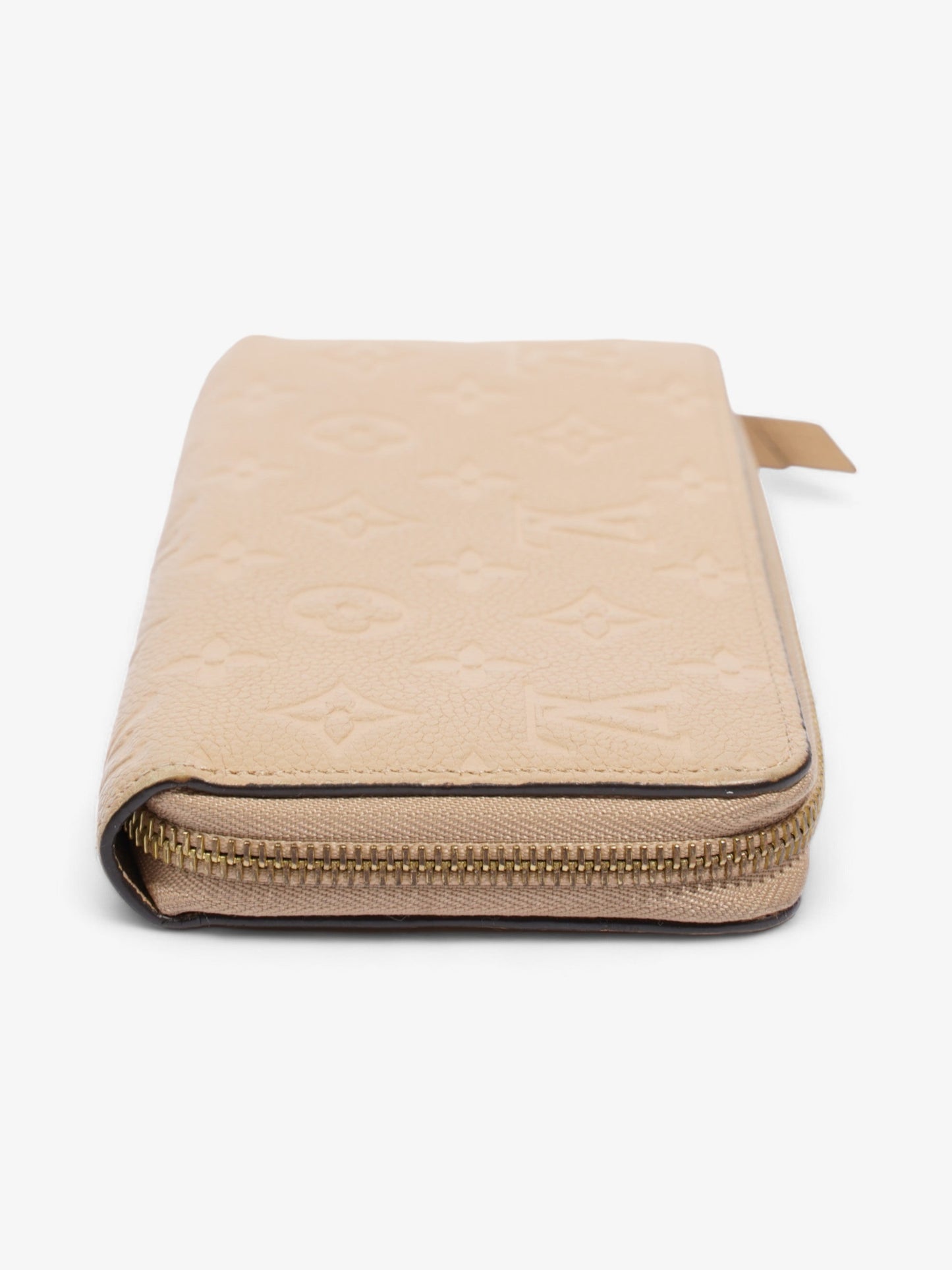 Louis Vuitton Zippy Wallet Beige Empreinte Leather