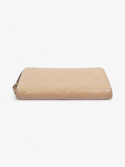 Louis Vuitton Zippy Wallet Beige Empreinte Leather