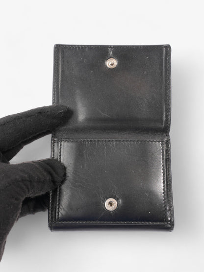 Saint Laurent Monogram Compact Wallet Black / Silver Leather