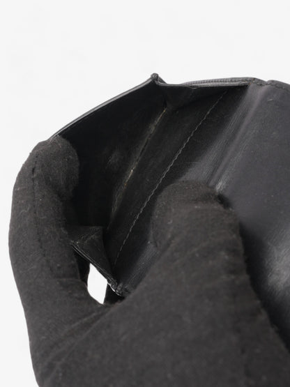 Saint Laurent Monogram Compact Wallet Black / Silver Leather