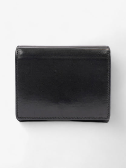 Saint Laurent Monogram Compact Wallet Black / Silver Leather