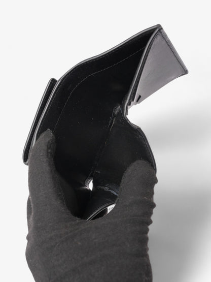 Saint Laurent Monogram Compact Wallet Black / Silver Leather