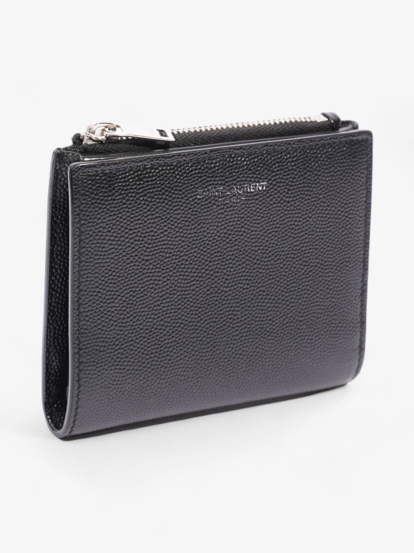 Saint Laurent Compact Wallet Black Leather