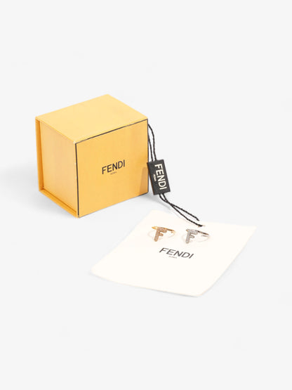Fendi FF Rings Gold / Silver Base Metal Small