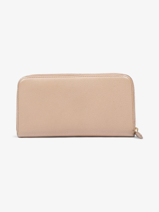 Prada Zip Around Wallet Beige