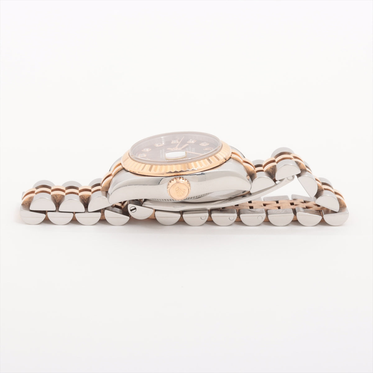 Rolex Datejust 26mm Two Tone Pink Face Mother of Pearl MOP Watch 179171