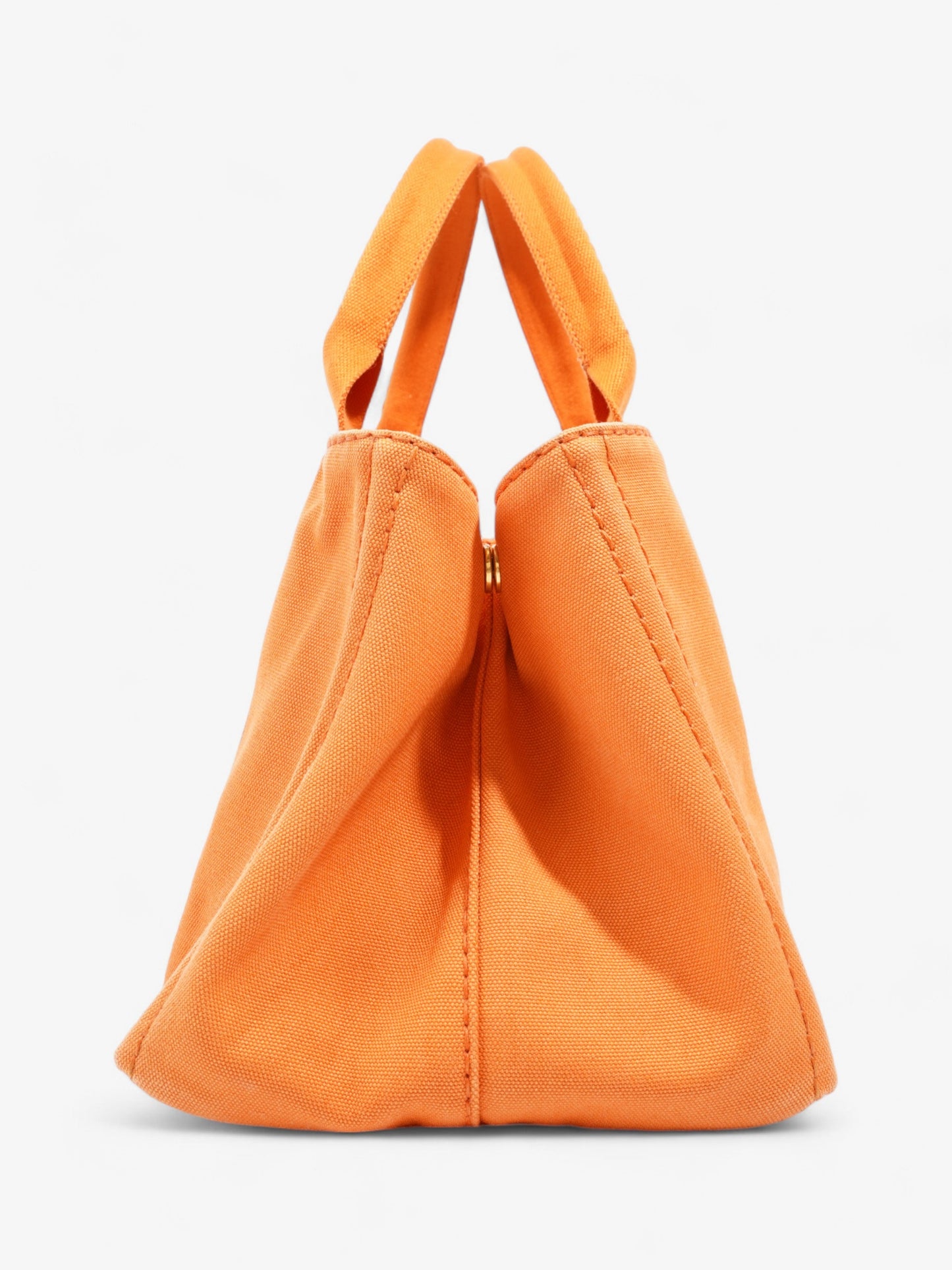 Prada Canapa Tote Orange Canvas Medium
