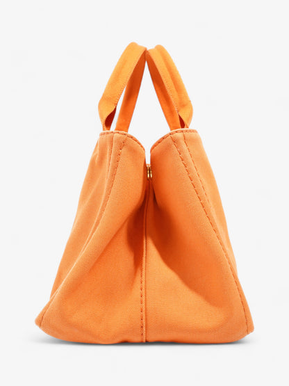 Prada Canapa Tote Orange Canvas Medium