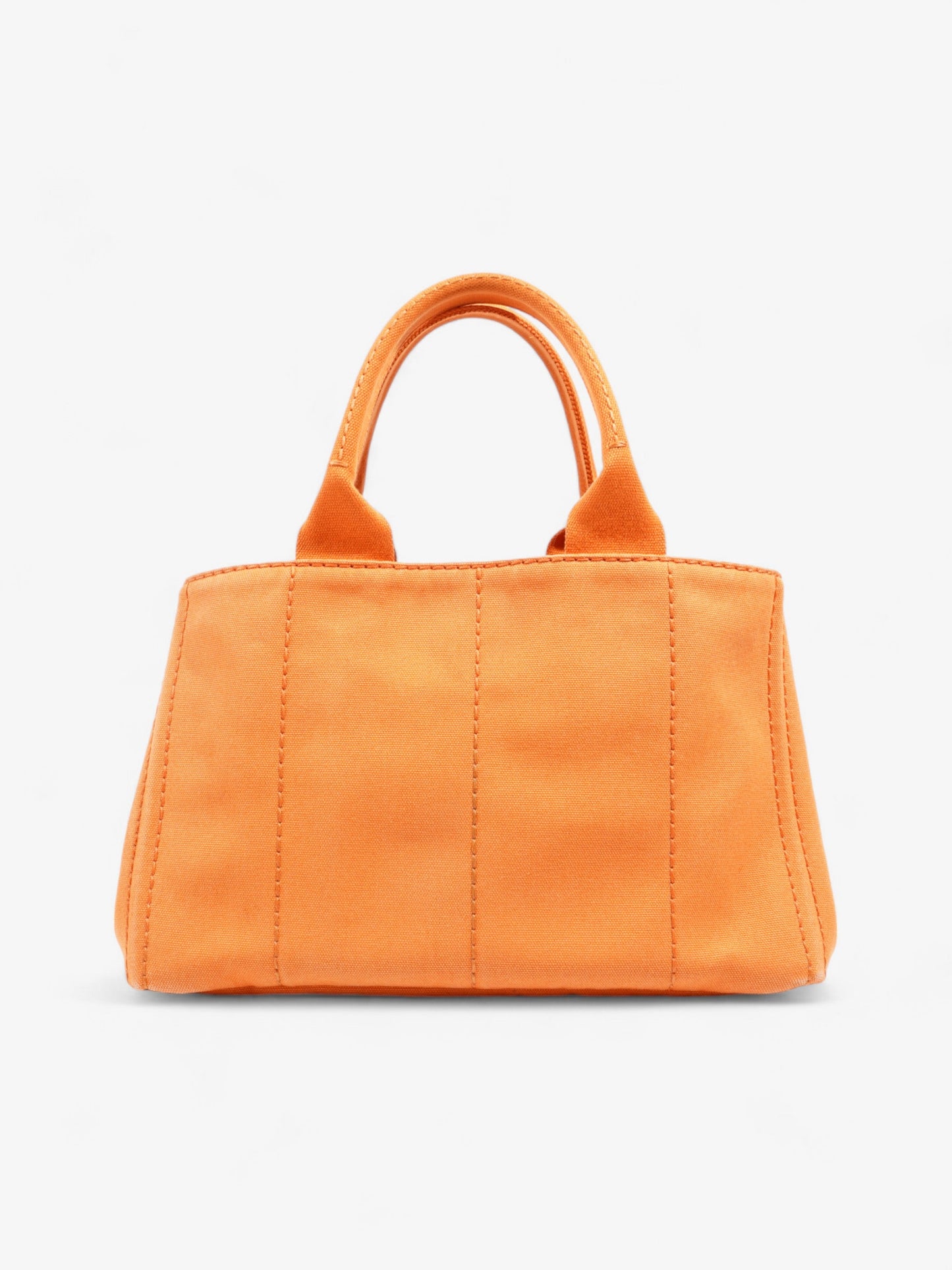 Prada Canapa Tote Orange Canvas Medium