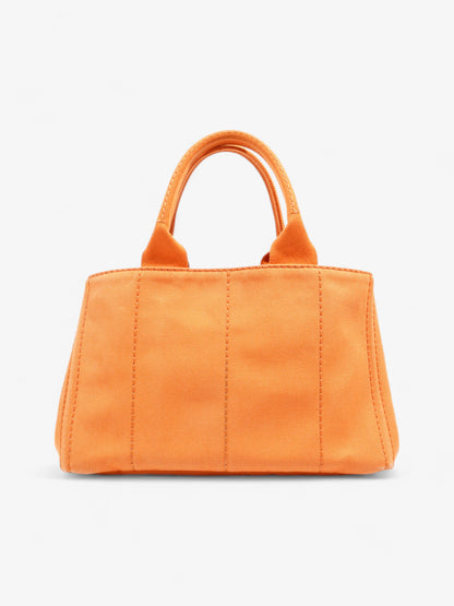 Prada Canapa Tote Orange Canvas Medium