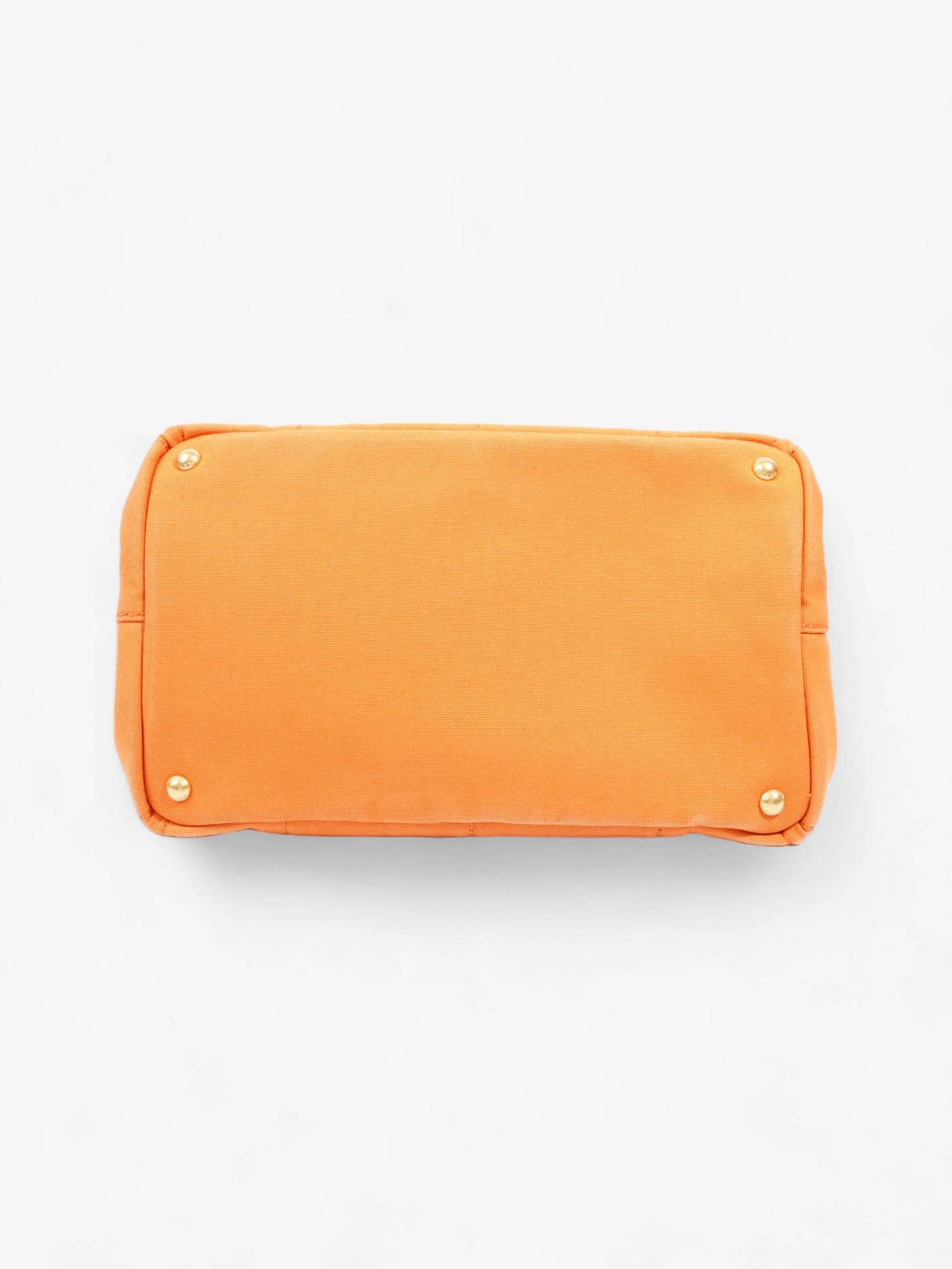 Prada Canapa Tote Orange Canvas Medium
