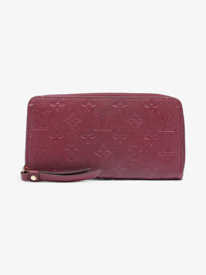 Louis Vuitton Zippy Wallet Maroon  Empreinte Leather