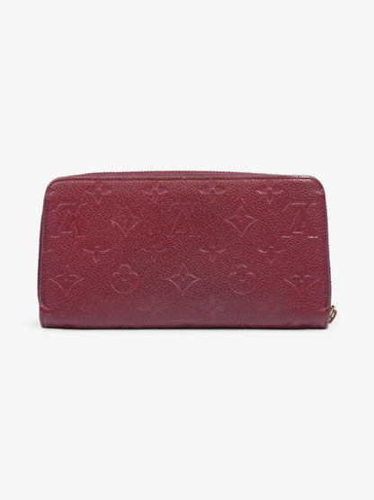 Louis Vuitton Zippy Wallet Maroon  Empreinte Leather