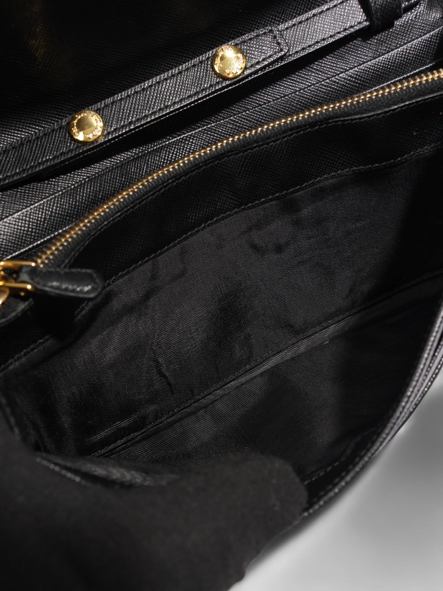 Prada Chain Wallet Black Saffiano Leather