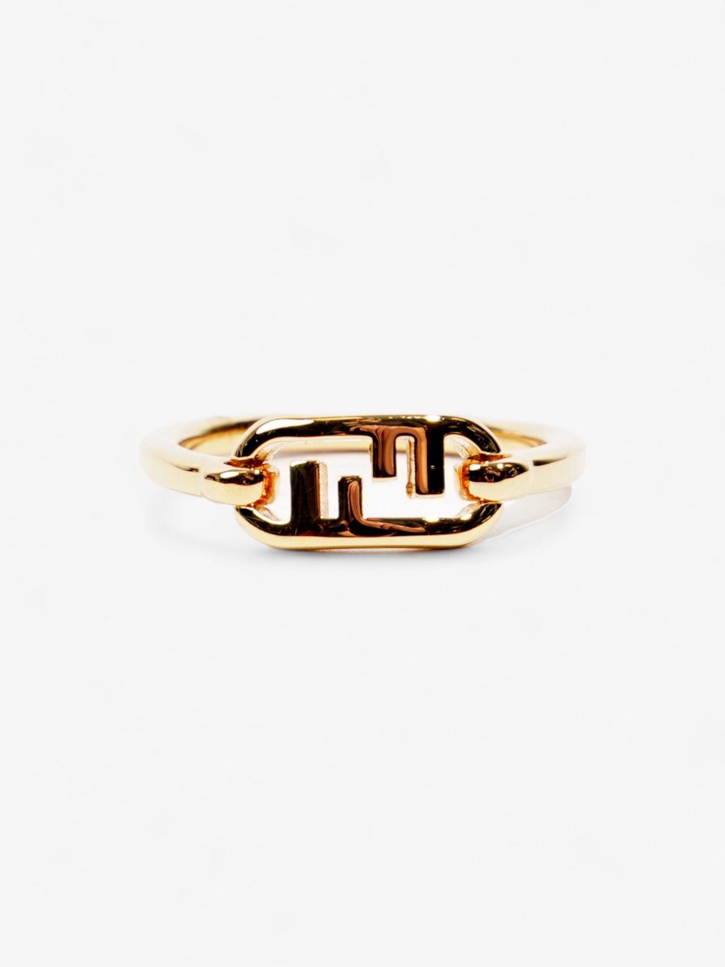Fendi O'Lock FF Ring Gold Base Metal Medium (54mm)