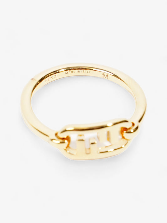 Fendi O'Lock FF Ring Gold Base Metal Medium (54mm)