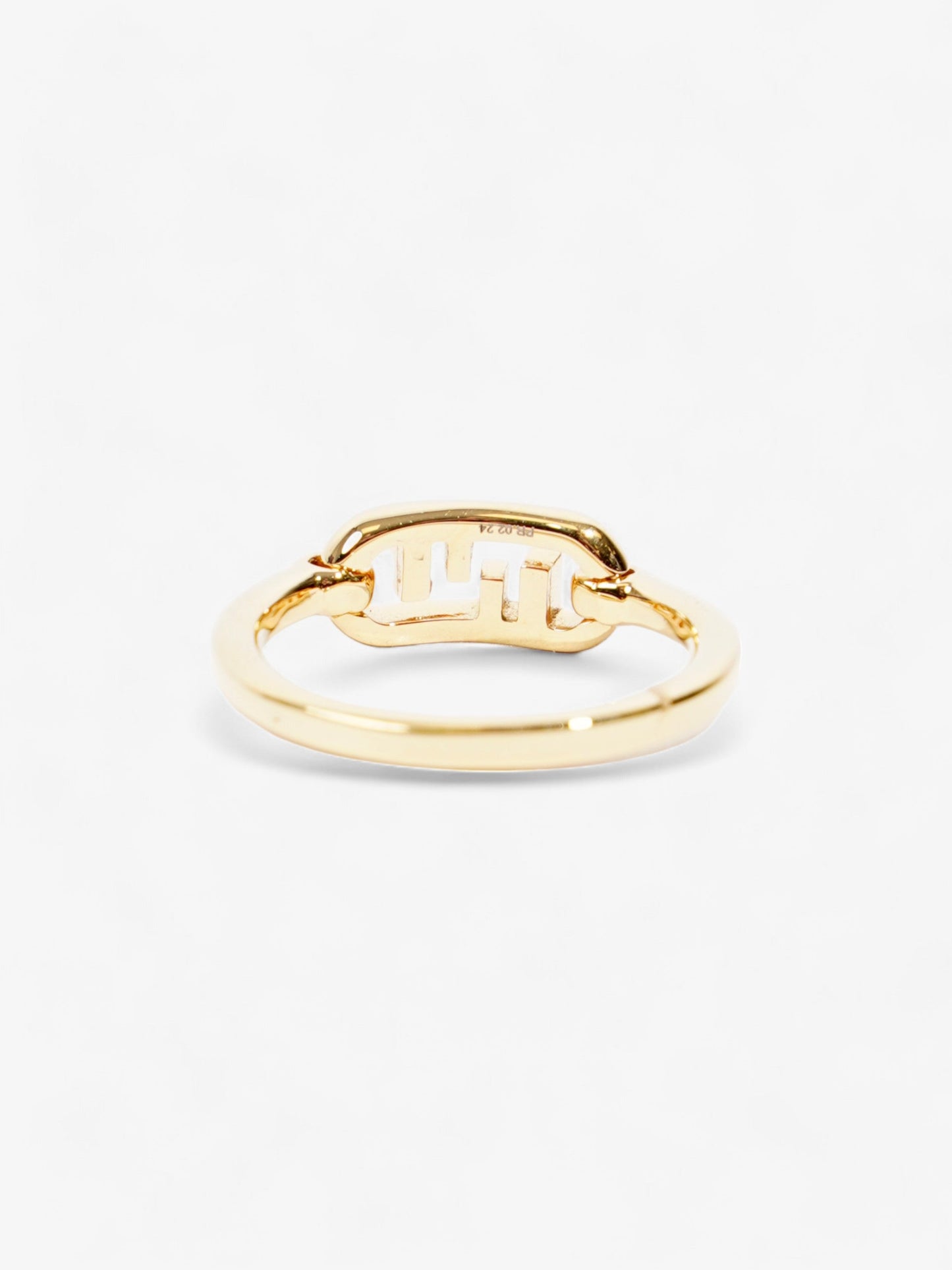 Fendi O'Lock FF Ring Gold Base Metal Medium (54mm)