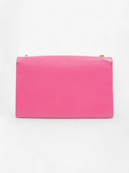 Saint Laurent Kate Neon Pink Grained Leather