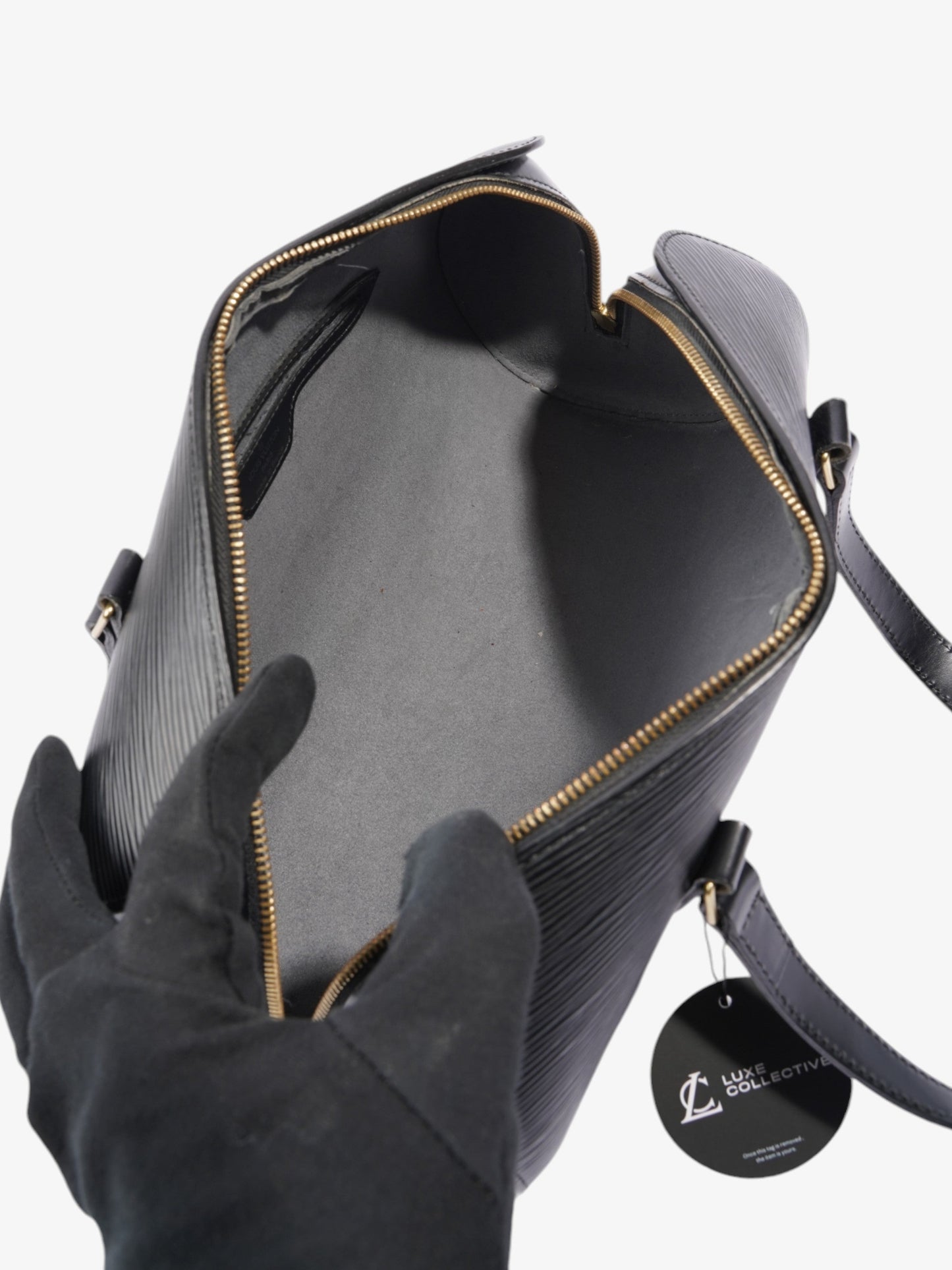 Louis Vuitton Soufflot  Black Epi Leather