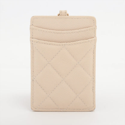 Chanel Caviar Beige Cardholder Crossbody - Series 20