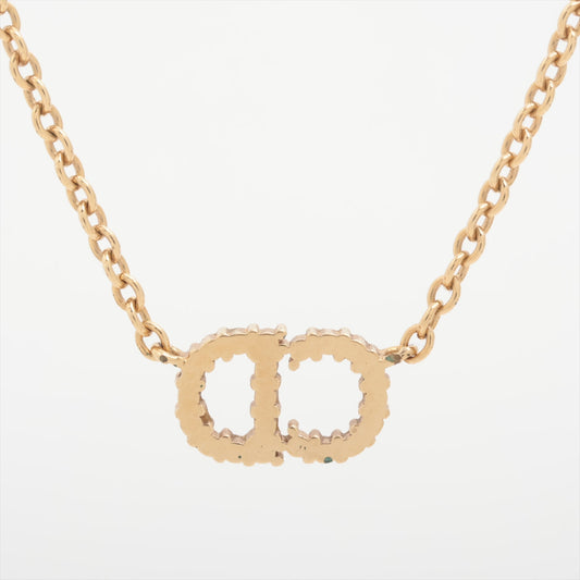 Christian Dior Clair D Lune CD Gold Rhinestone Necklace Costume Jewellery