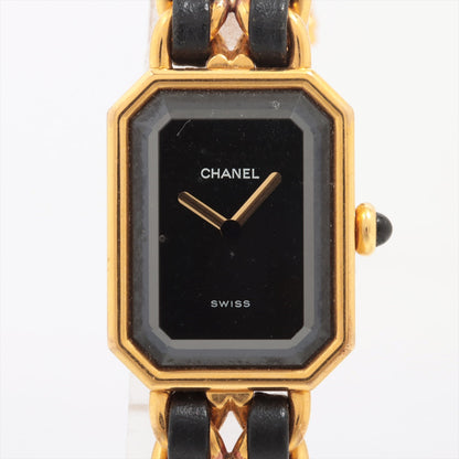 Chanel Premiere M Gold Black Watch