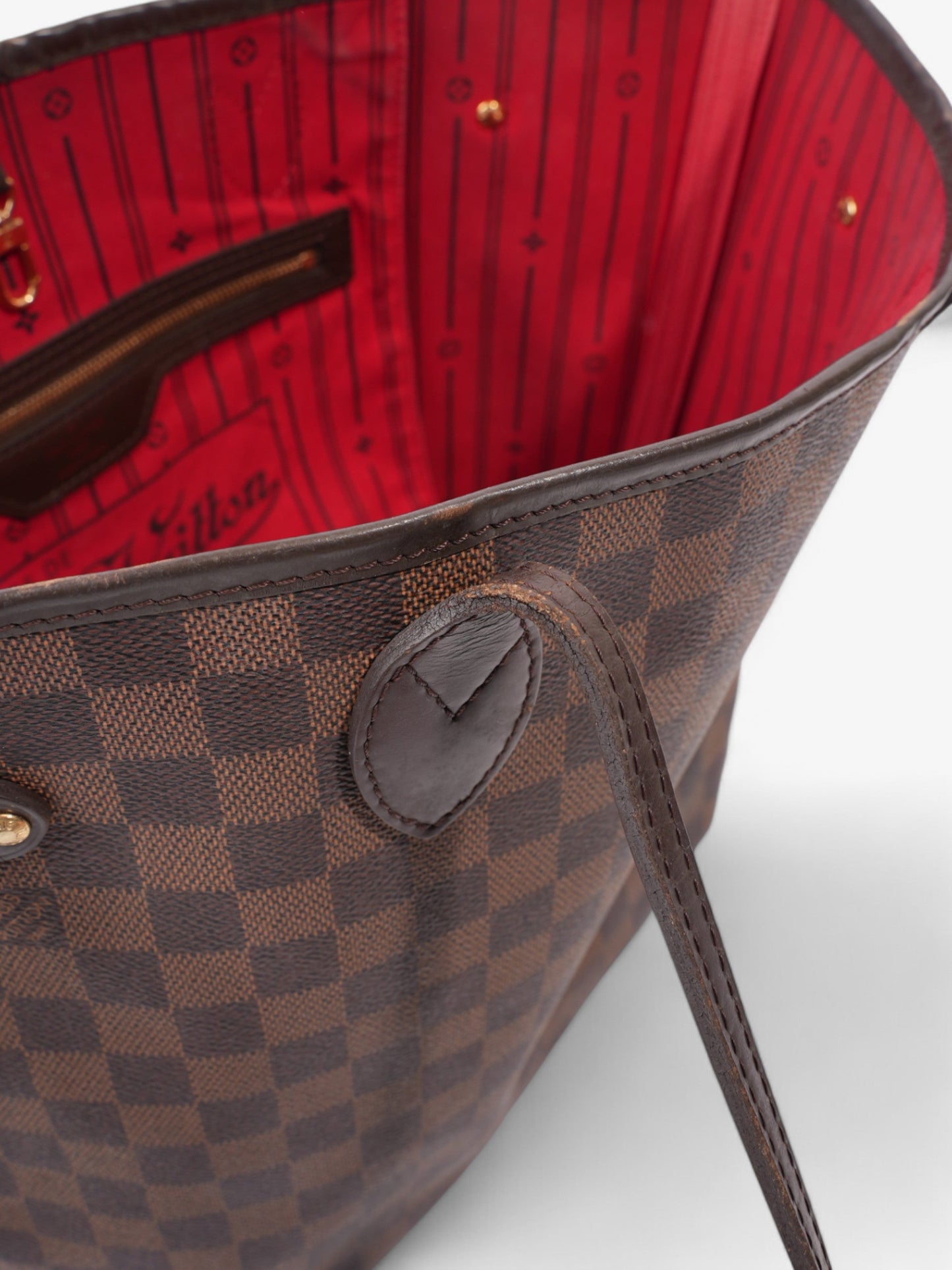 Louis Vuitton Neverfull Damier Ebene Coated Canvas MM