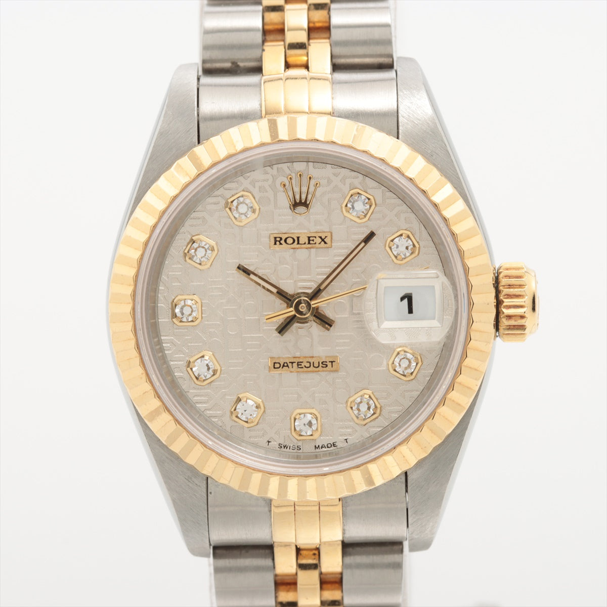 Rolex Datejust 26mm Diamond Dial Two Toned Watch