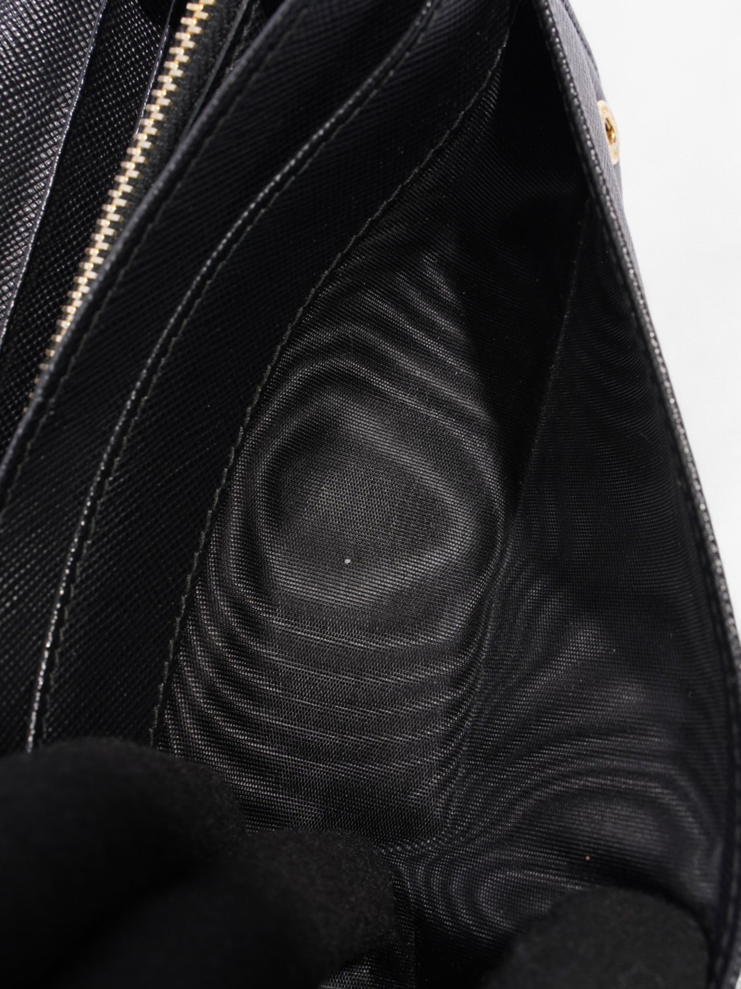 Prada Long Wallet Black Saffiano Leather