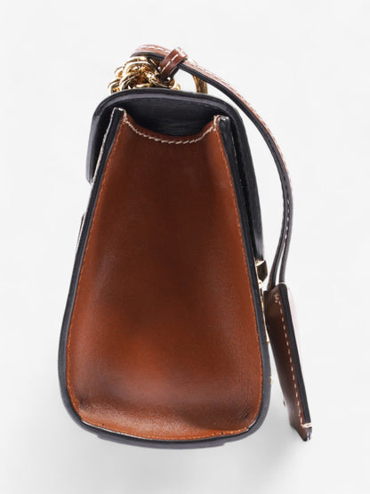 Gucci Padlock Shoulder Bag Black / Supreme Leather Mini