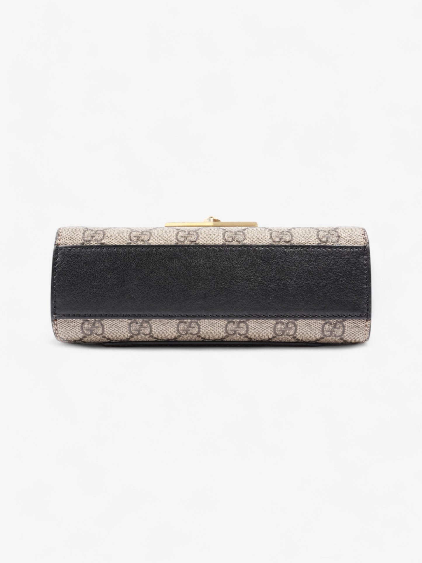 Gucci Padlock Shoulder Bag Black / Supreme Leather Mini