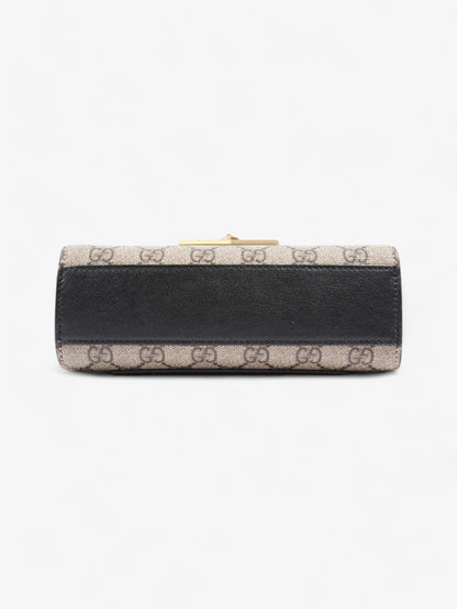 Gucci Padlock Shoulder Bag Black / Supreme Leather Mini