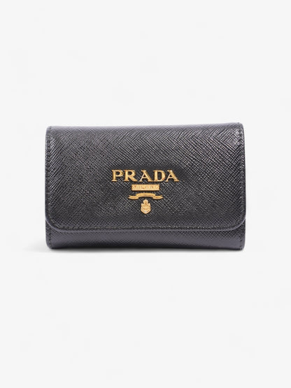 Prada Key Case Black Saffiano Leather