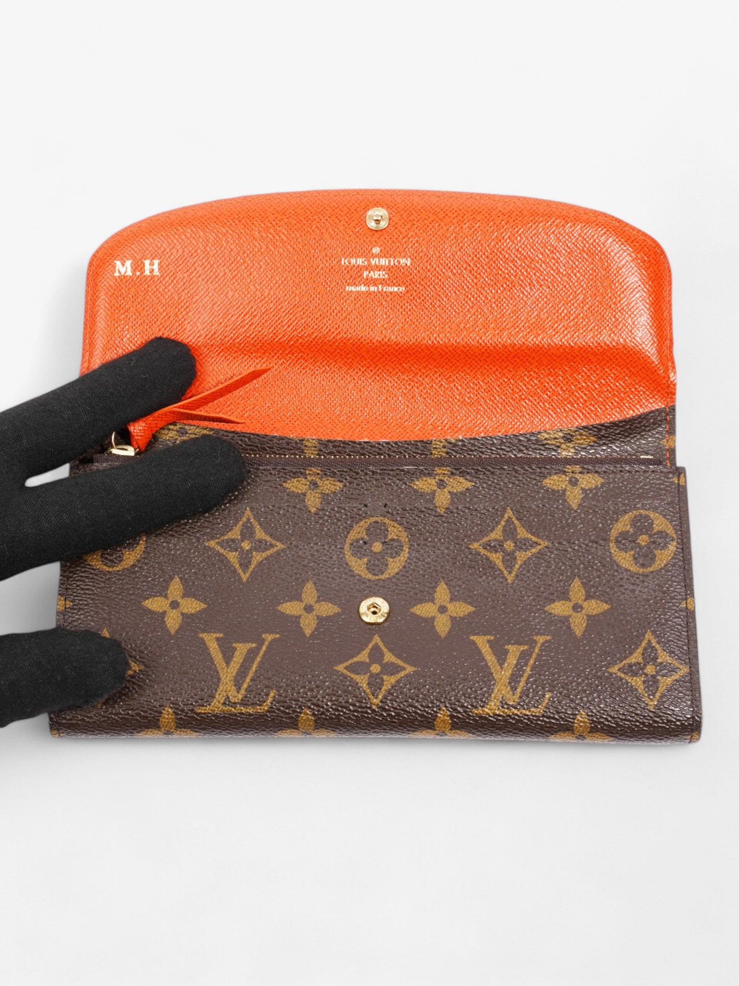 Louis Vuitton Emilie Wallet Monogram Coated Canvas