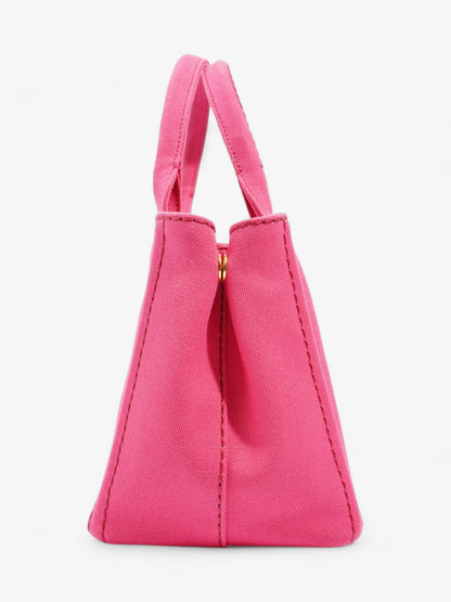 Prada Canapa 2 Way Handbag Pink Cotton
