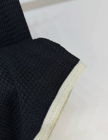 Chanel 24P black and white pants