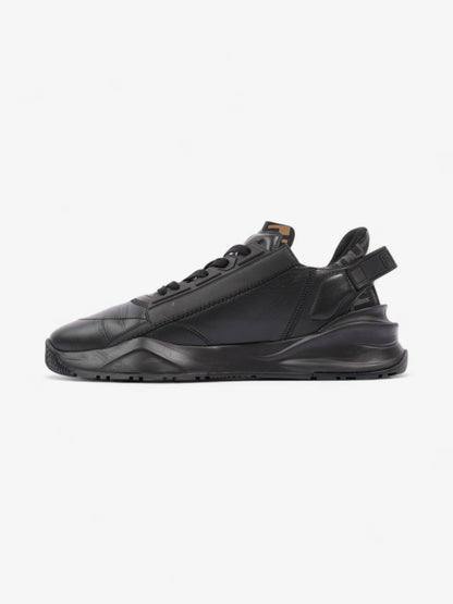 Fendi Flow Sneakers Black / Brown Leather EU 44 UK 10