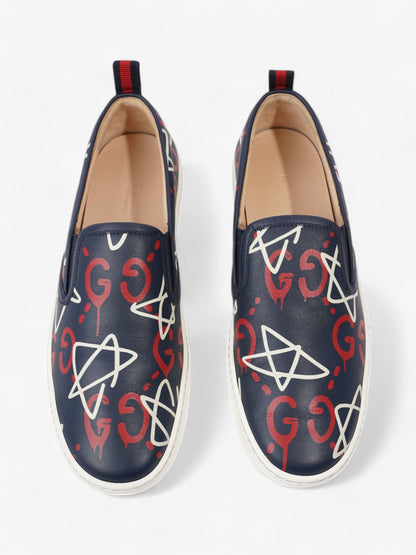 Gucci GG Star Sneakers Navy / Red / White Leather EU 38.5 UK 5.5