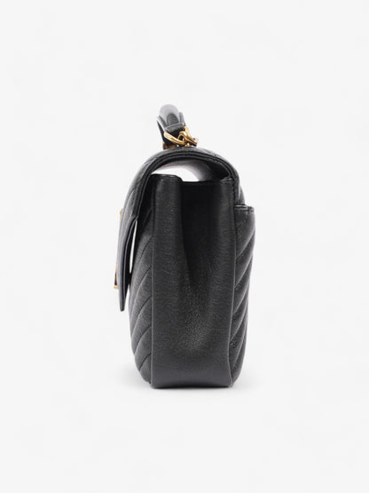 Saint Laurent College Black Lambskin Leather Medium